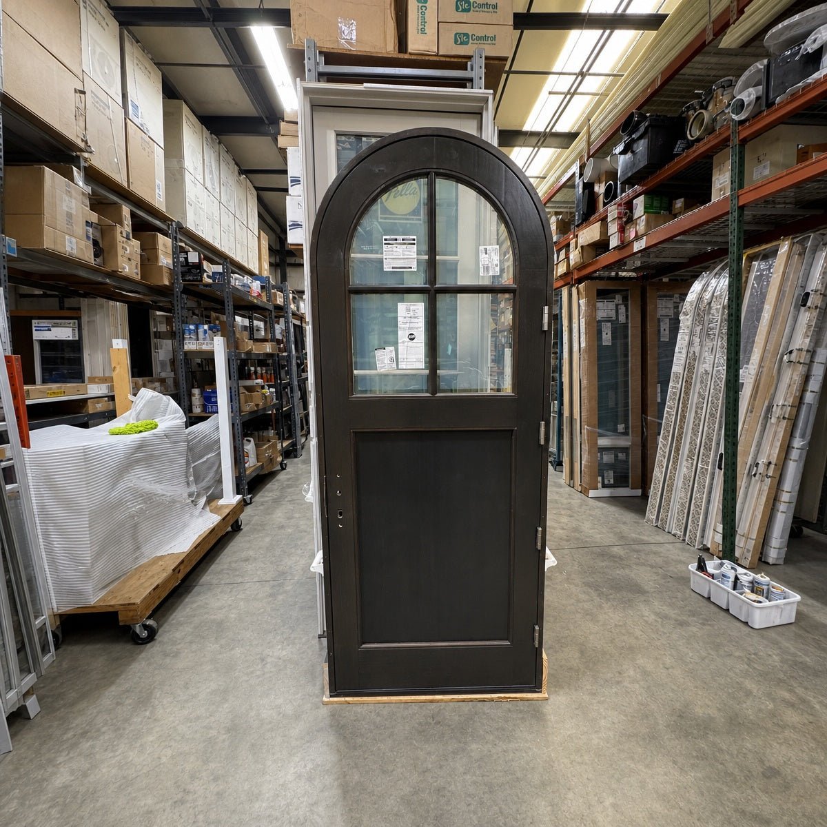 Arched Entry Pella® Reserve 36 x 91 – Brown - Clark Deals LLC