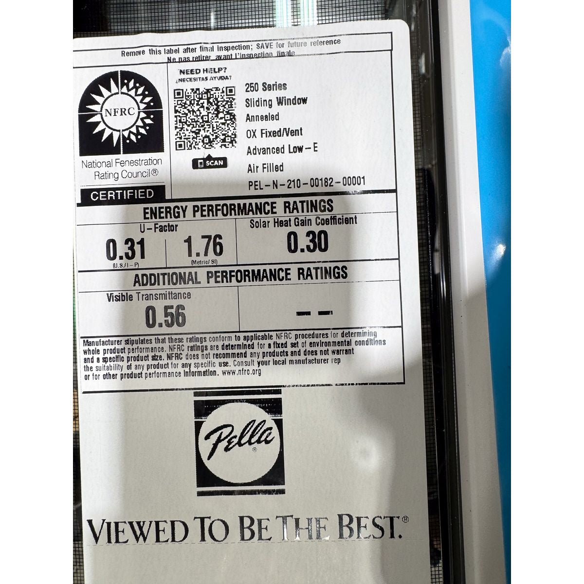 Pella® 250 Series Sliding Window 45 x 11.5 - Clark Listings