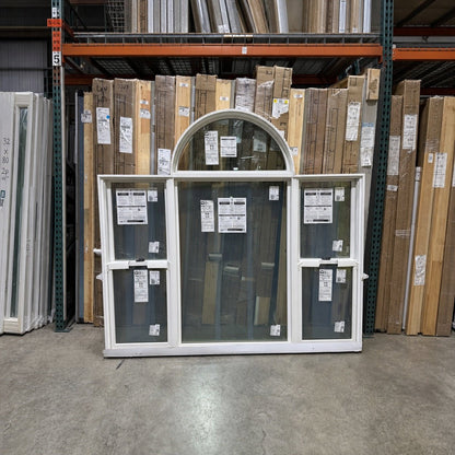 Pella® Lifestyle Double Hung 3-Wide (Arched) Window 79.5 x 73.5 - Clark Deals LLC