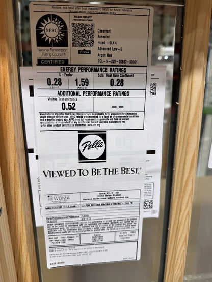 Pella® Lifestyle Picture Window 17 x 32 - Clark Listings