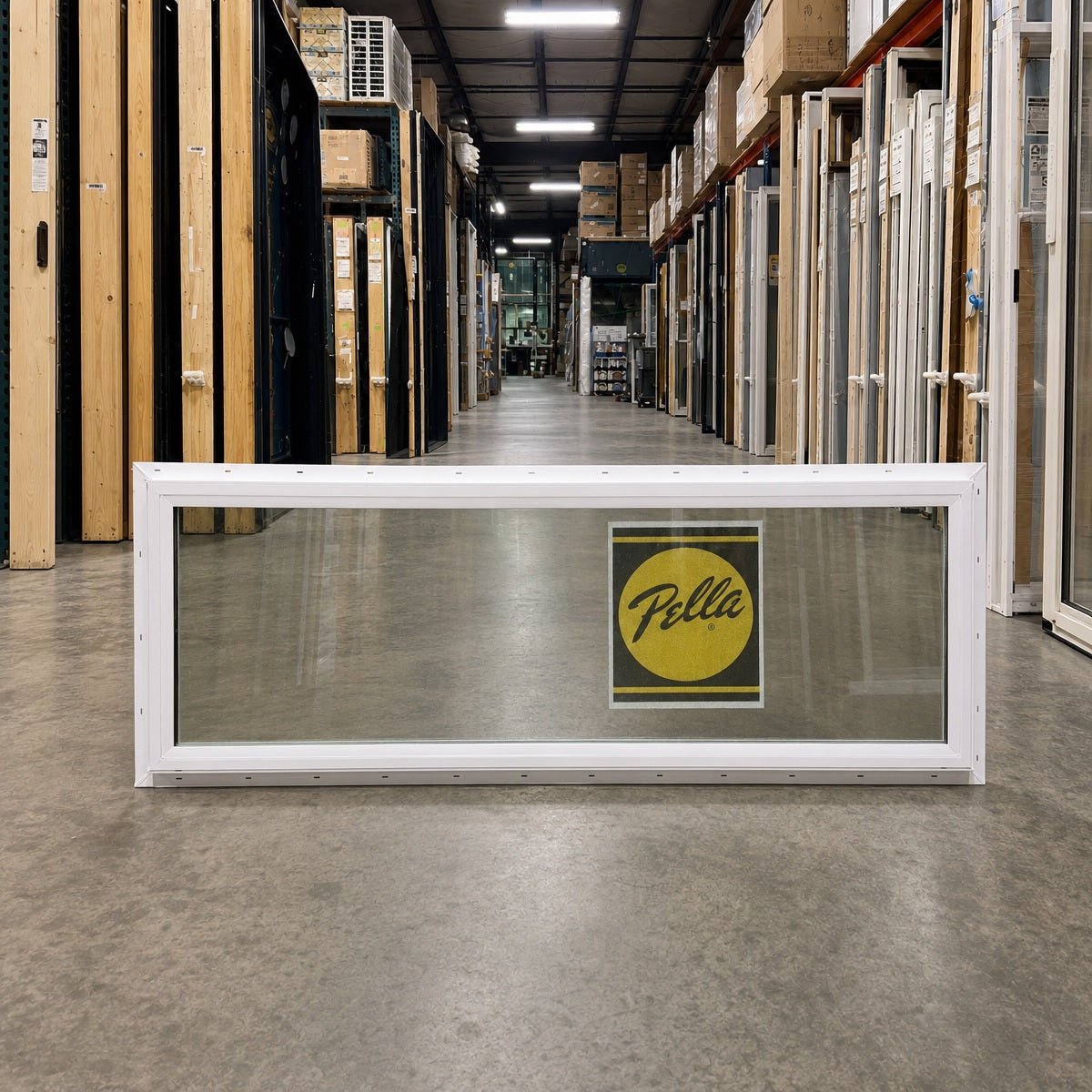 Pella® 250 Series Picture Window 47.5 x 17.5 - Clark Deals LLC