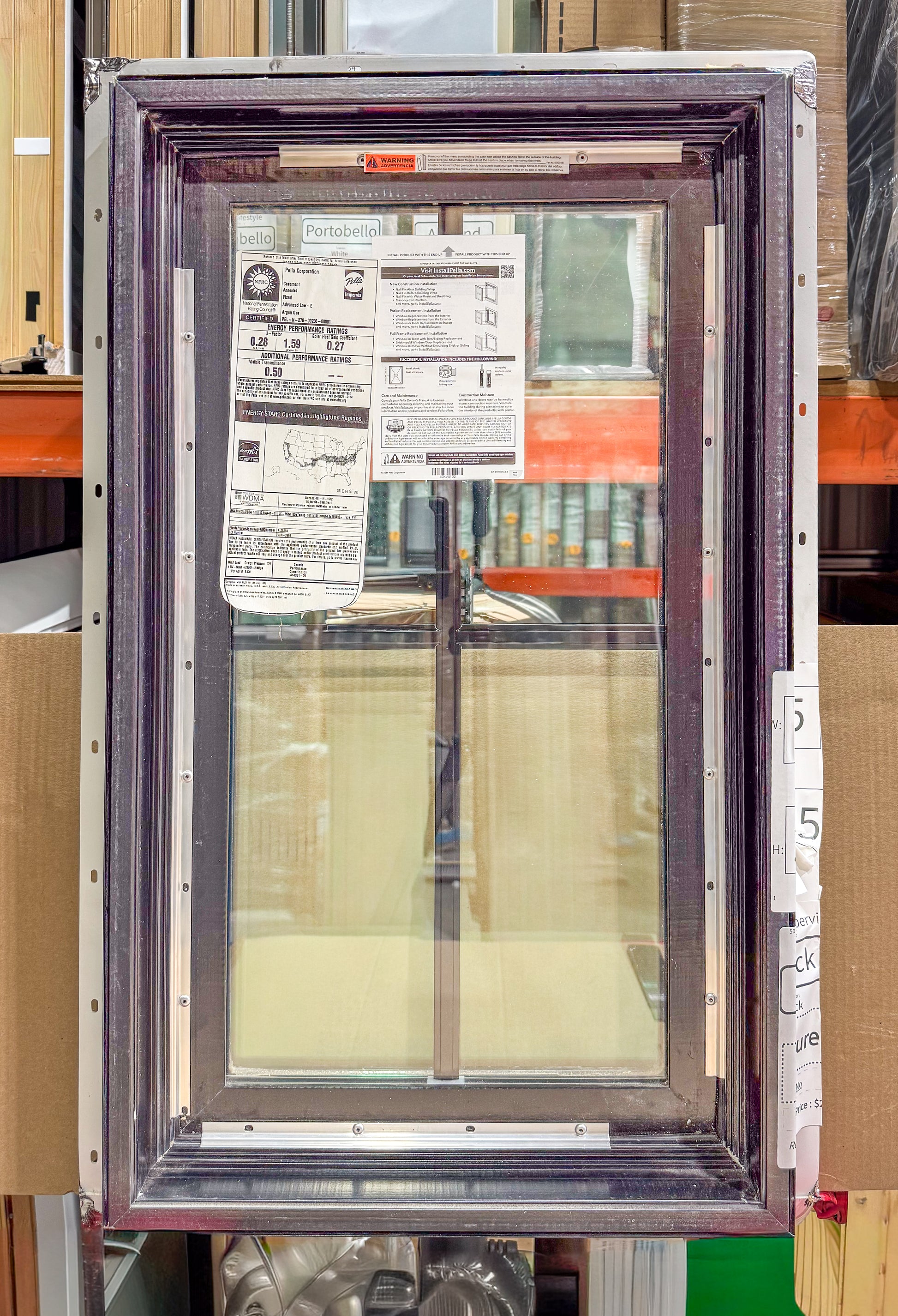 Pella® Impervia® Picture Window 17.5 x 29.75 - Clark Listings