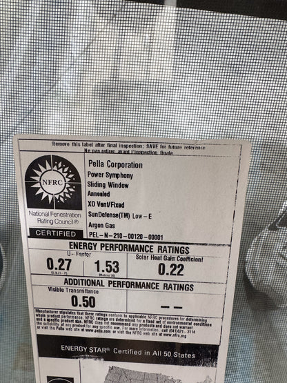 Pella® 250 Series Sliding Window 65 x 26.5 - Clark Listings