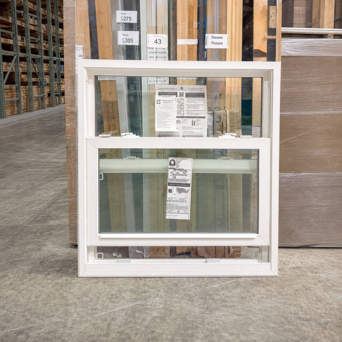 Pella® 250 Series Single Hung Window 33 x 35 - Clark Deals LLC