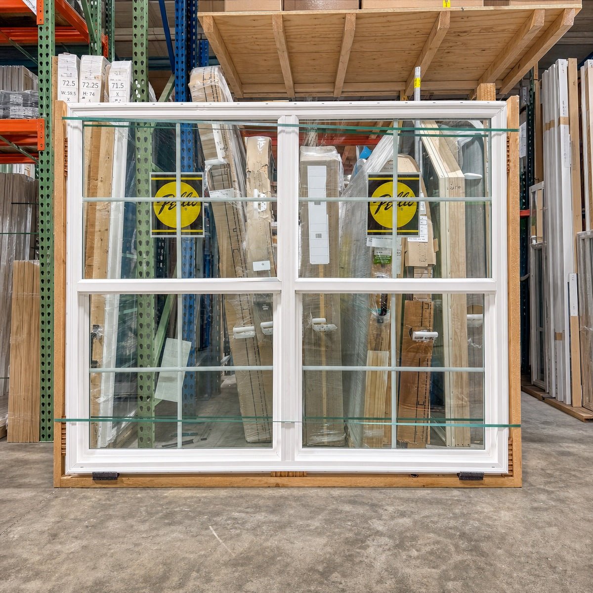 Pella® 250 Series Single Hung 2-Wide Window 71.5 x 59.5 - Clark Deals LLC