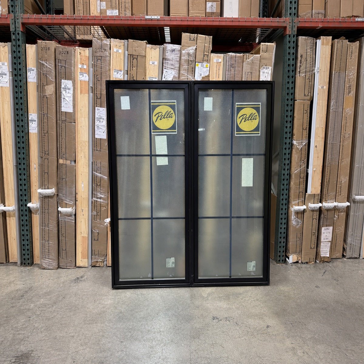 Pella® Lifestyle Picture 2-Wide "FROSTED" Window 58 x 71 - Clark Deals LLC