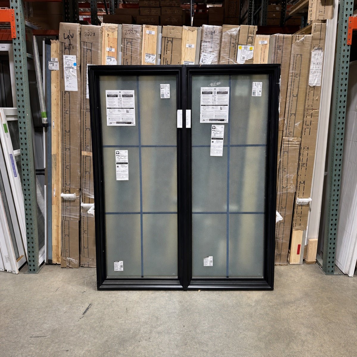 Pella® Lifestyle Picture 2-Wide "FROSTED" Window 58 x 71 - Clark Deals LLC