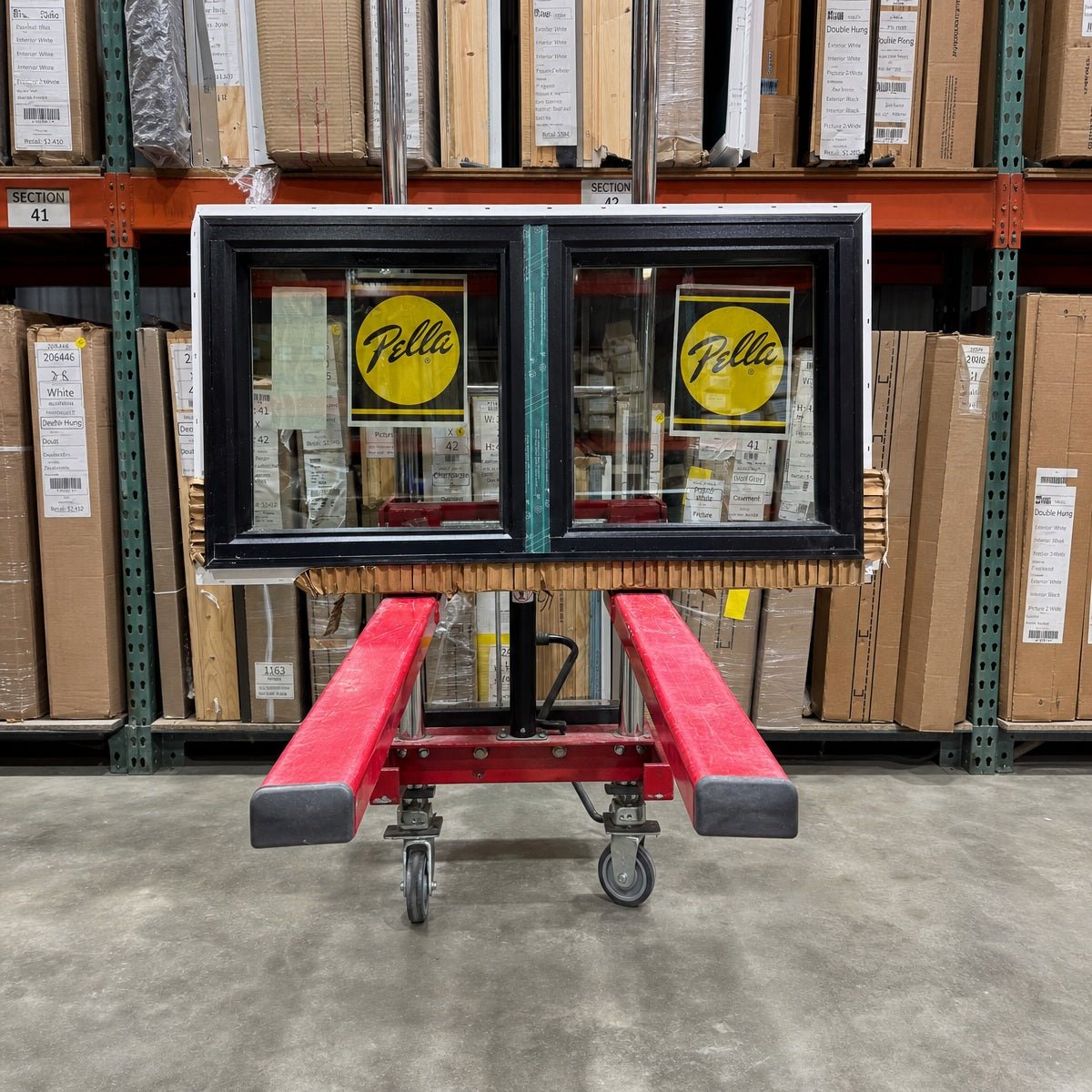 Pella® 250 Series Picture 2-Wide Window 47.5 x 23.5 - Clark Deals LLC