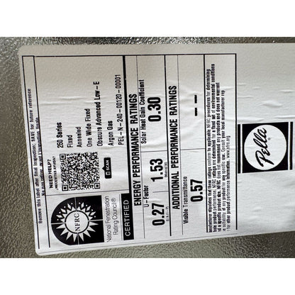 Pella® 250 Series Picture Window 35.5 x 14.5 - Clark Listings