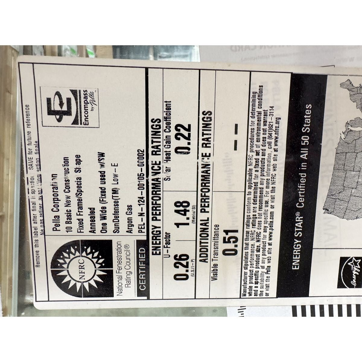 Pella® 250 Series Picture Window 35.5 x 11.5 - Clark Listings