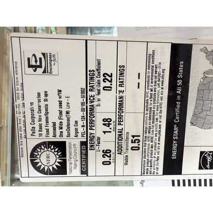 Pella® 250 Series Picture Window 35.5 x 11.5 - Clark Listings