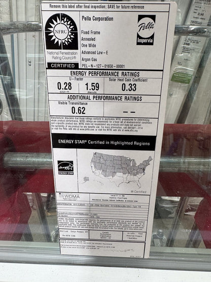 Pella® Impervia® Picture Window 23.25 x 35 - Clark Deals LLC