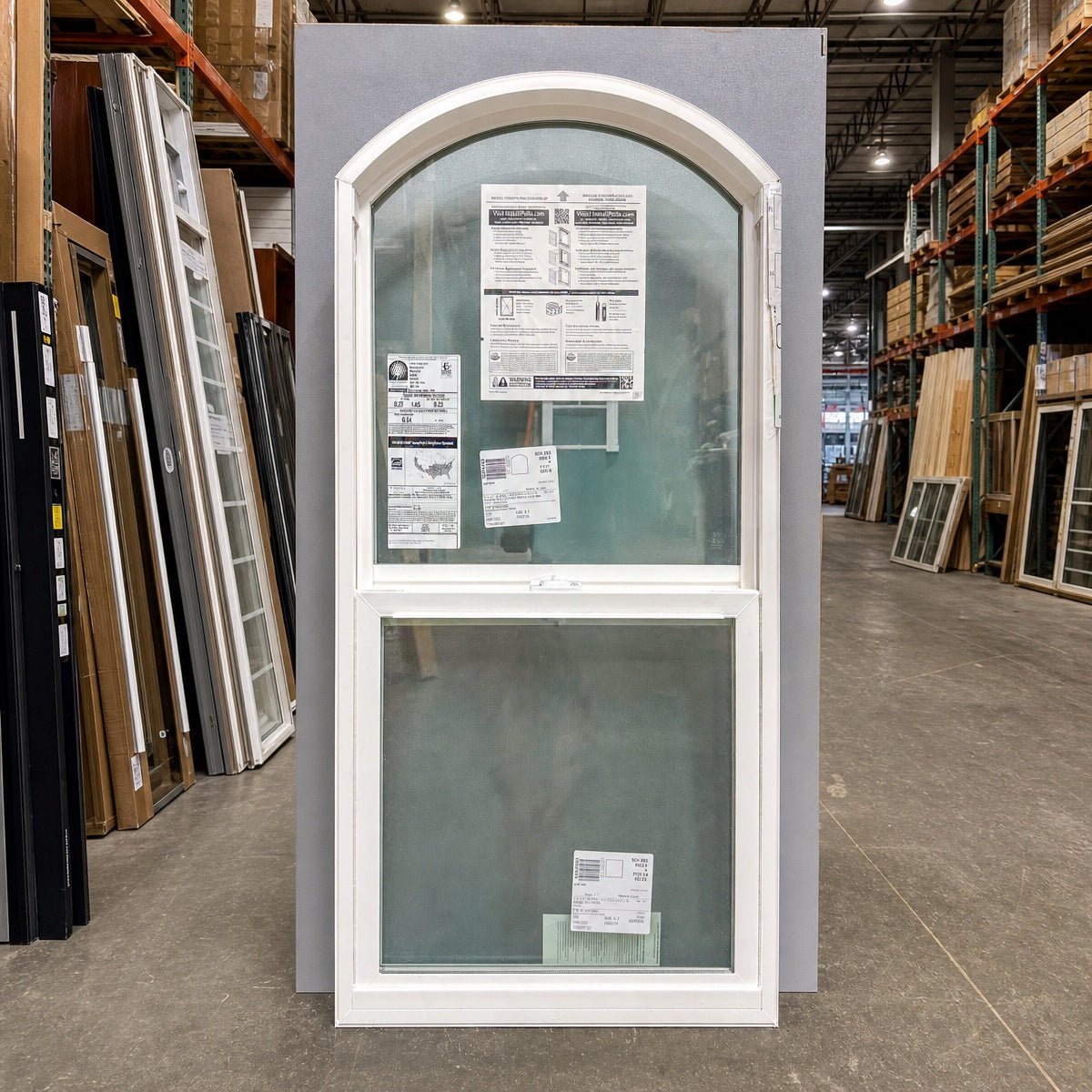 Pella® 250 Series Single Hung (Arched) Window 23.5 x 47 - Clark Deals LLC