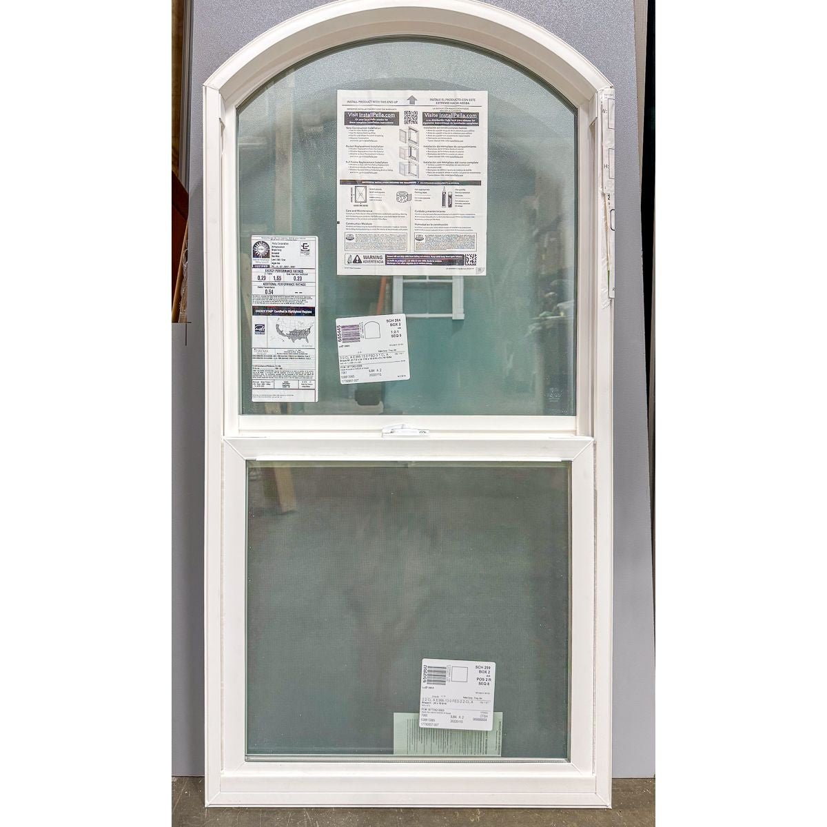 Pella® 250 Series Single Hung (Arched) Window 23.5 x 47 - Clark Listings