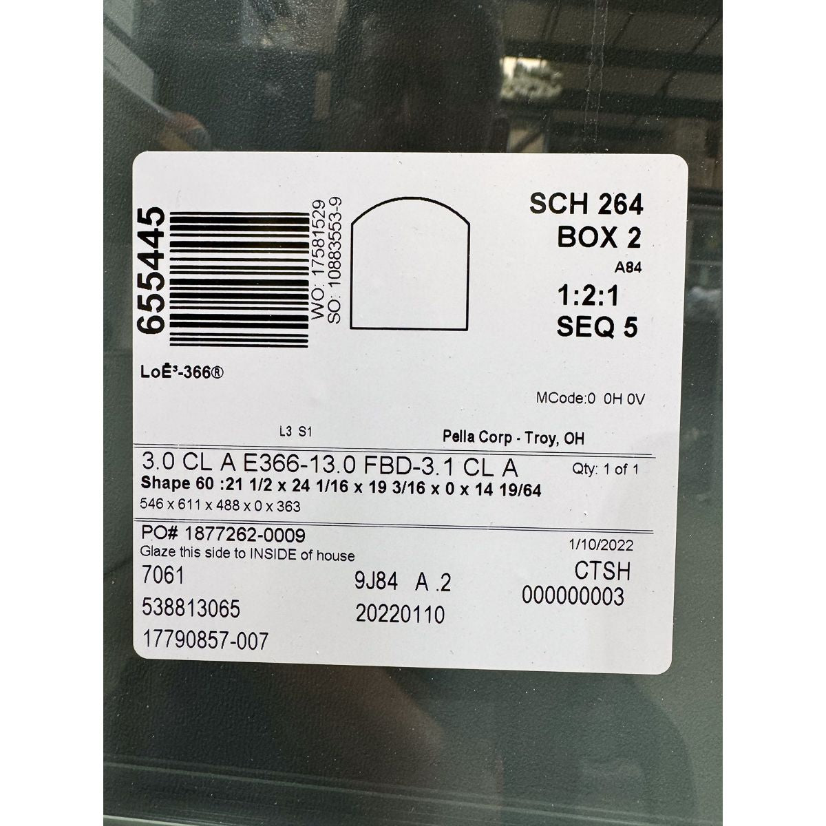 Pella® 250 Series Single Hung (Arched) Window 23.5 x 47 - Clark Listings