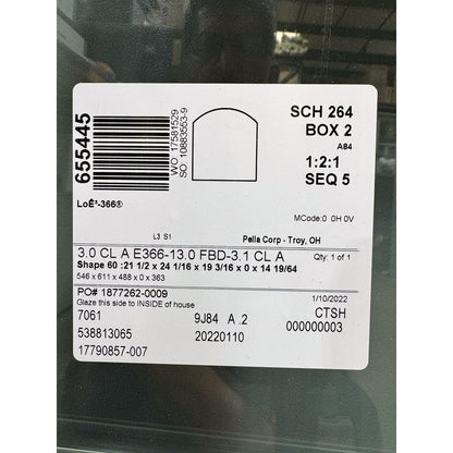 Pella® 250 Series Single Hung (Arched) Window 23.5 x 47 - Clark Listings