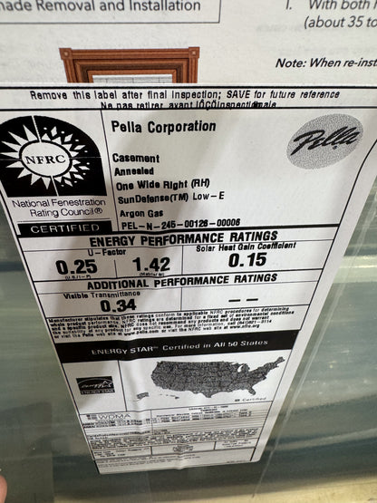 Pella® Lifestyle Casement Window 35 x 42 - Clark Listings