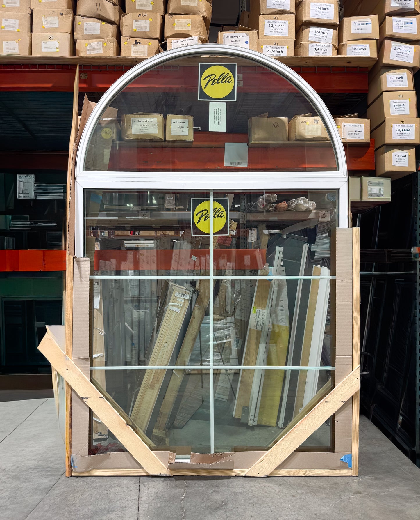 Pella® Impervia® Picture (Arched) Window 63 x 98 - Clark Listings