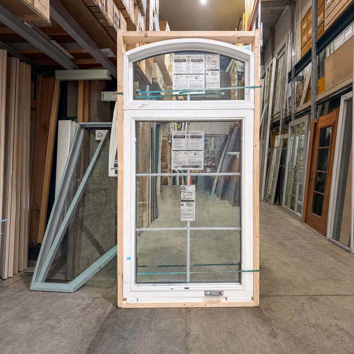 Pella® 250 Series Casement (Arched) Window 35.5 x 70.25 - Clark Deals LLC