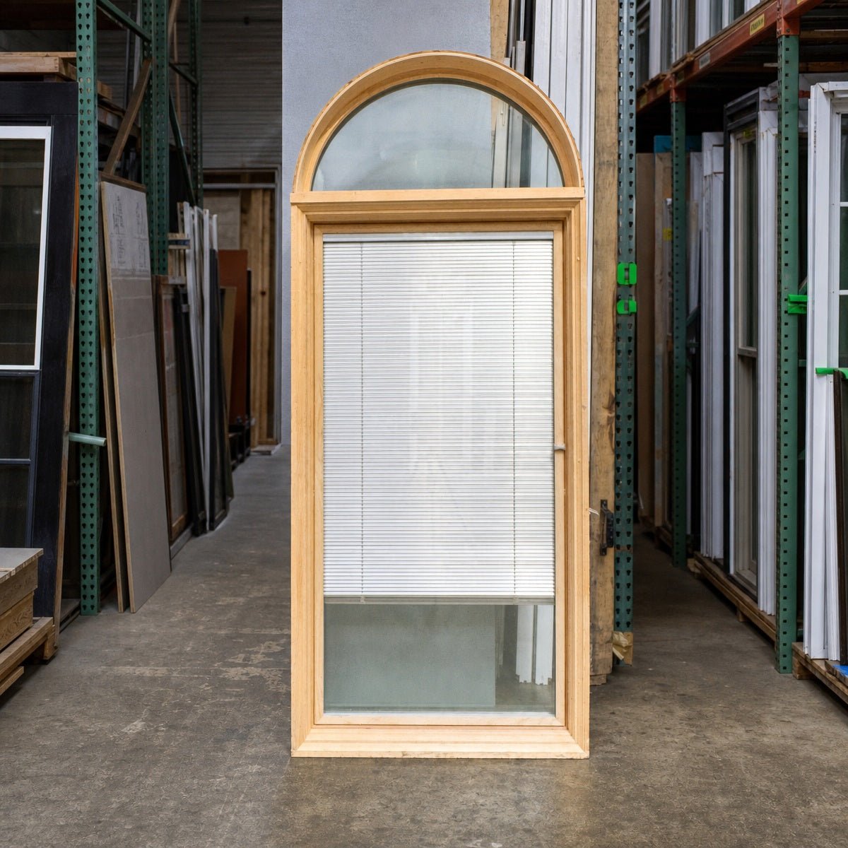 Pella® Lifestyle Arched w/ Blinds Window 35.25 x 84 - Clark Deals LLC