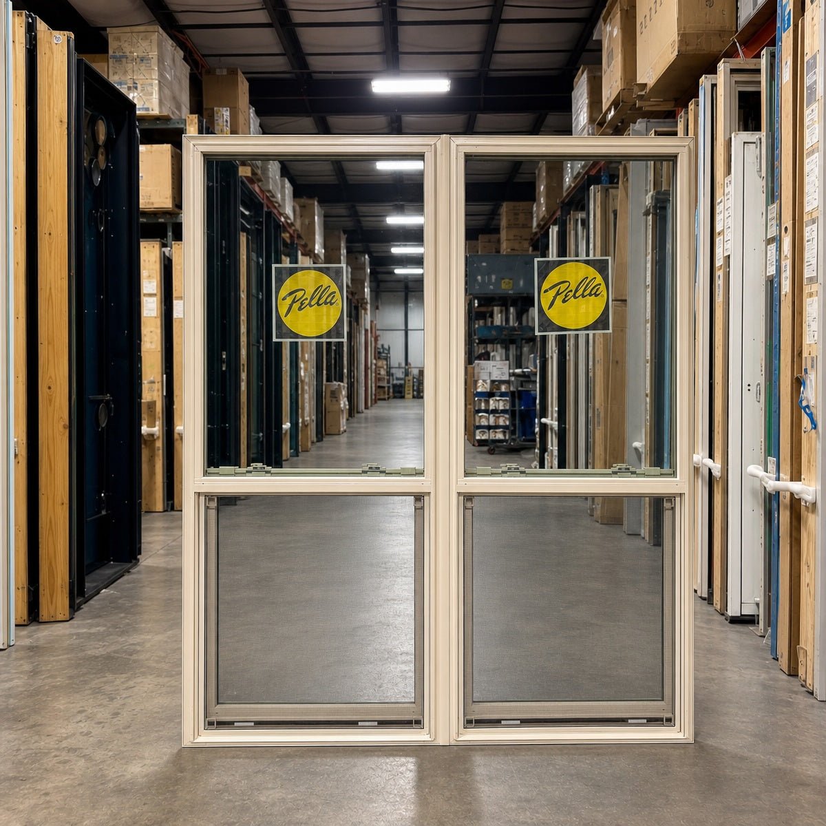 Pella® 250 Series Double Hung 2-Wide Window 61.5 x 71.5 - Clark Deals LLC