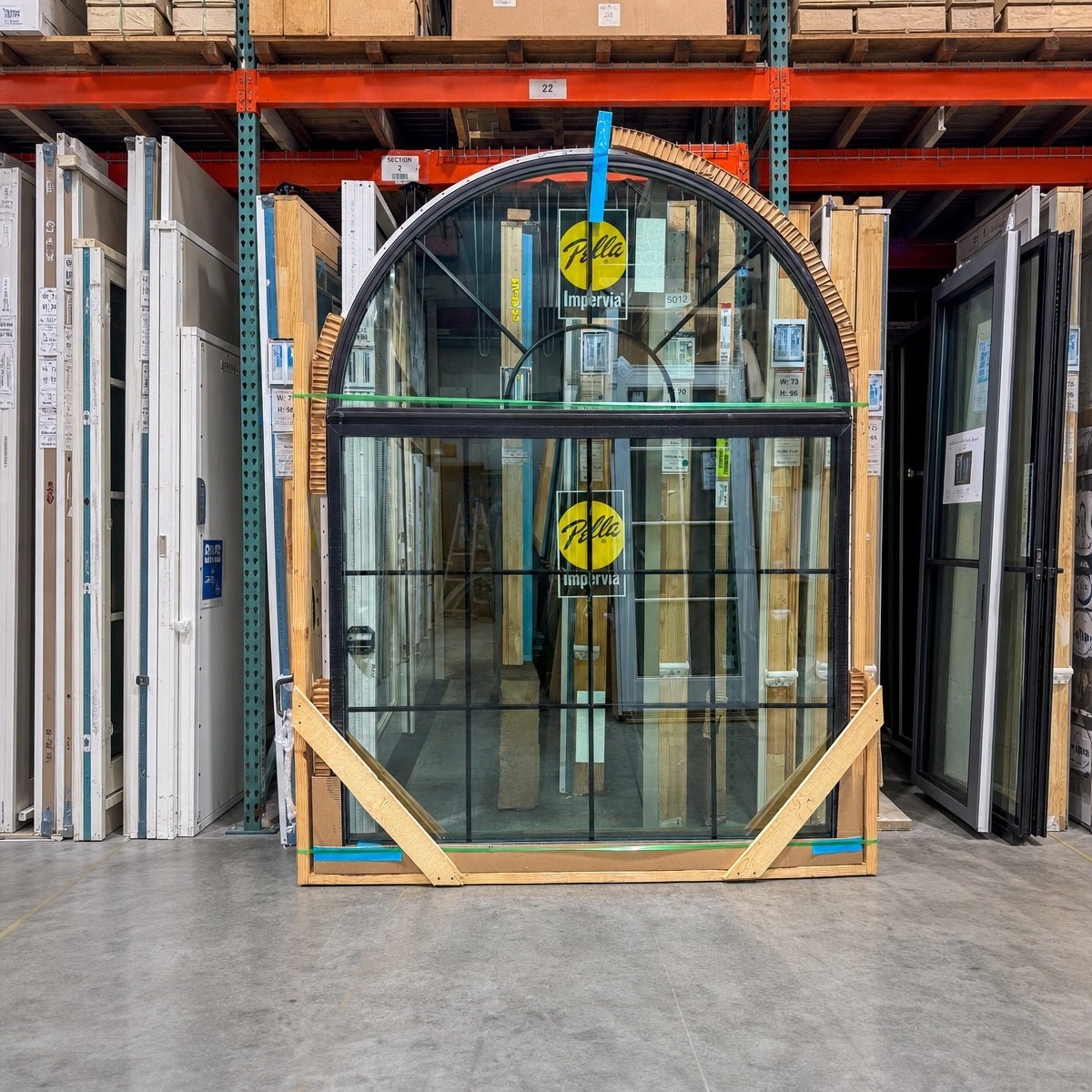 Pella® Impervia® Picture (Arched) Window 71.5 x 95.75 - Clark Deals LLC