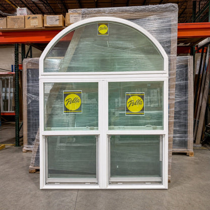 Pella® 250 Series Double Hung 2-Wide Arched Window 60.5 x 79.5 - Clark Deals LLC