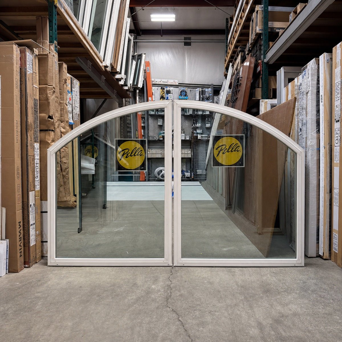 Pella® 250 Series Arched 2-Wide Window 71 x 45.5 - Clark Deals LLC