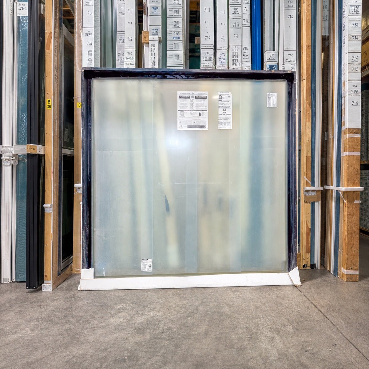 Pella® Lifestyle Picture Frosted Window 59.5 x 59.5 - Clark Deals LLC