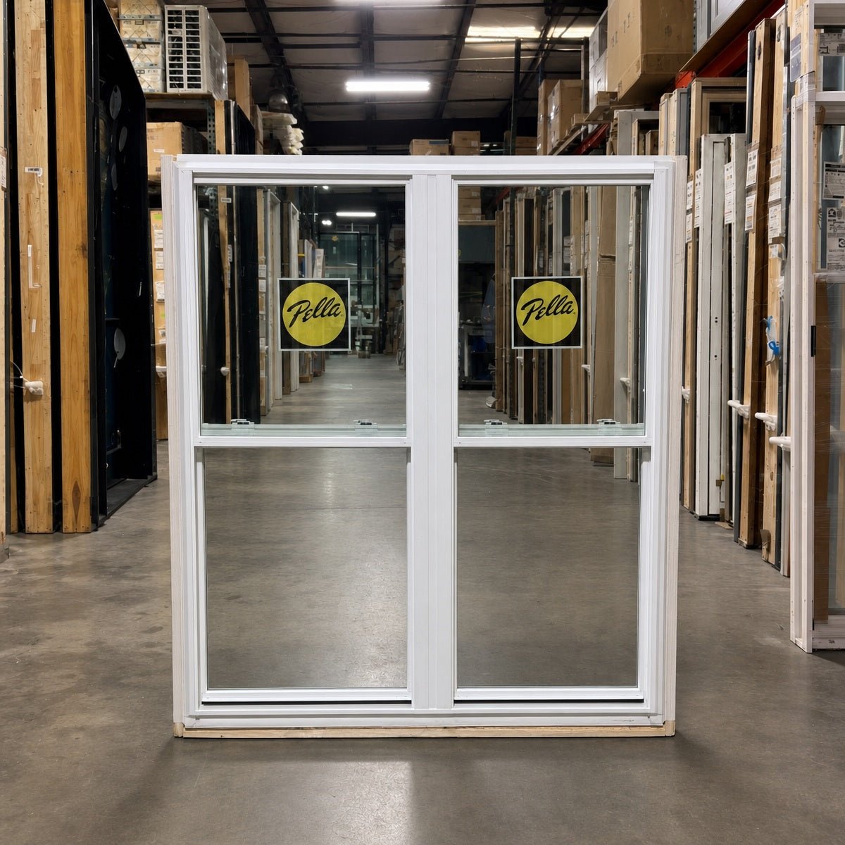Pella® 250 Series Double Hung 2-Wide Window 65.5 x 70.5 - Clark Deals LLC