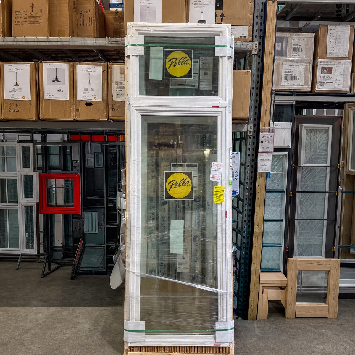 Pella® 250 Series Casement w/Transom Window 29.5 x 95.5 - Clark Deals LLC