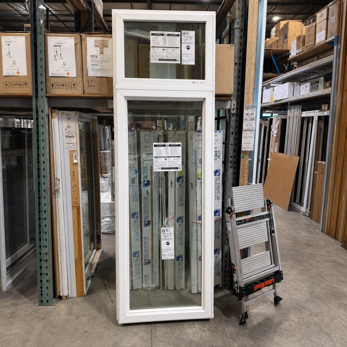 Pella® 250 Series Casement w/Transom Window 29.5 x 95.5 - Clark Deals LLC