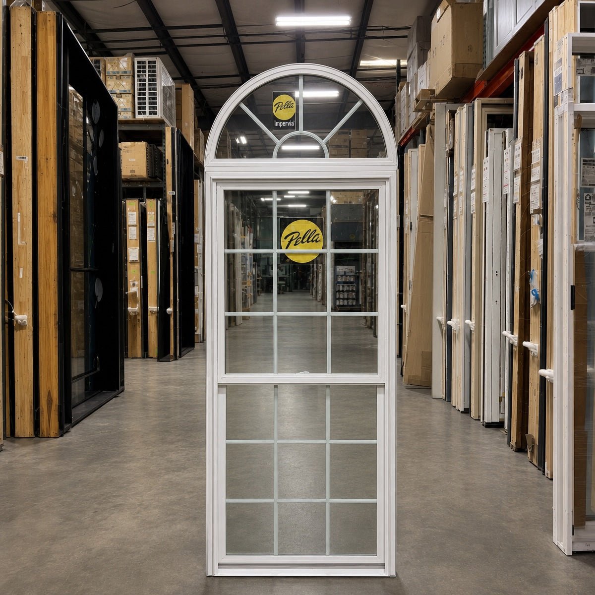 Pella® Impervia® Double Hung Arched Window 34.5 x 91.5 - Clark Deals LLC