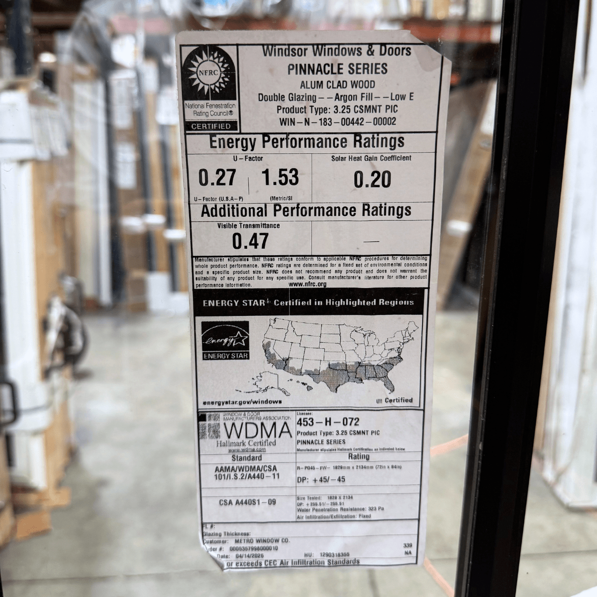 Windsor Pinnacle Picture Window 20 x 50 - Clark Deals LLC
