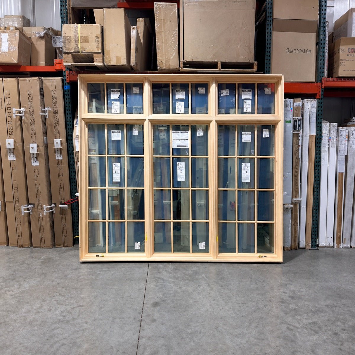 Pella® Reserve Casement 3-Wide W/ Transom Window 105 x 94.5 - Clark Deals LLC