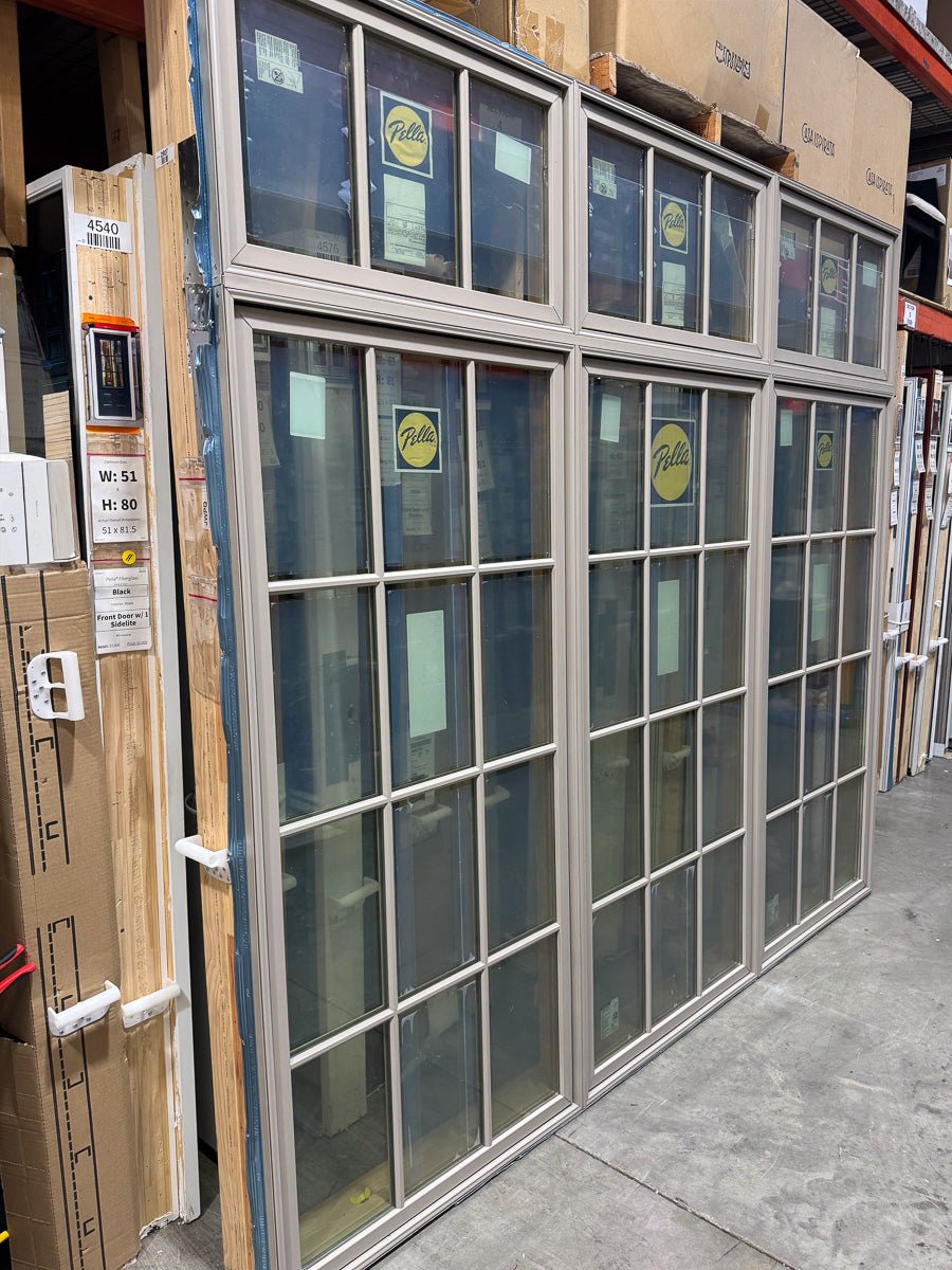 Pella® Reserve Casement 3-Wide W/ Transom Window 105 x 94.5 - Clark Deals LLC