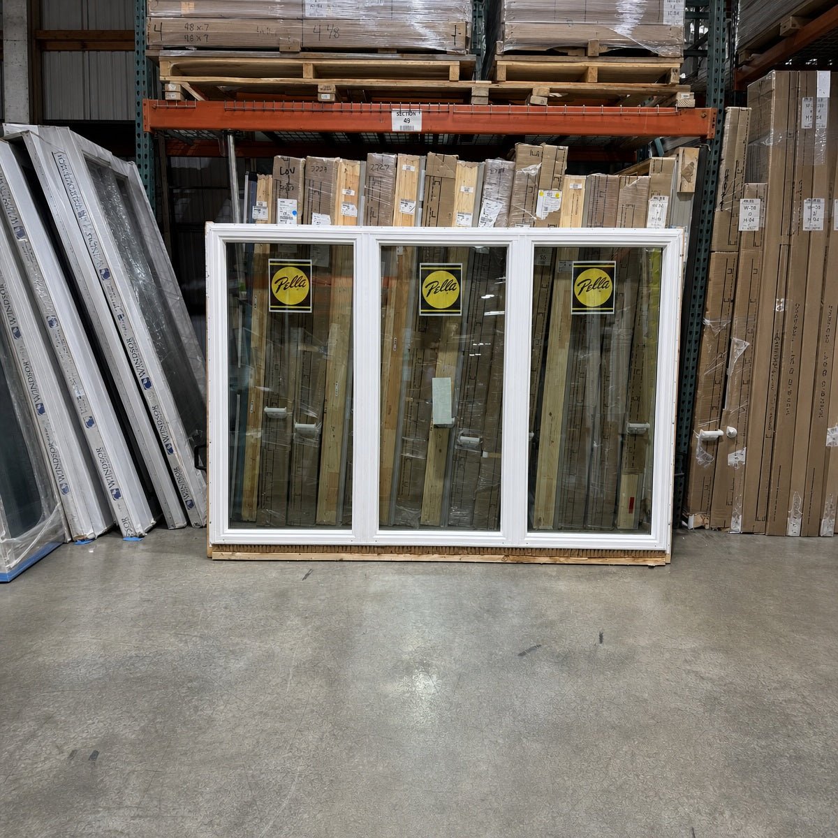 Pella® 250 Series Picture 3-Wide Window 95.5 x 66 - Clark Deals LLC