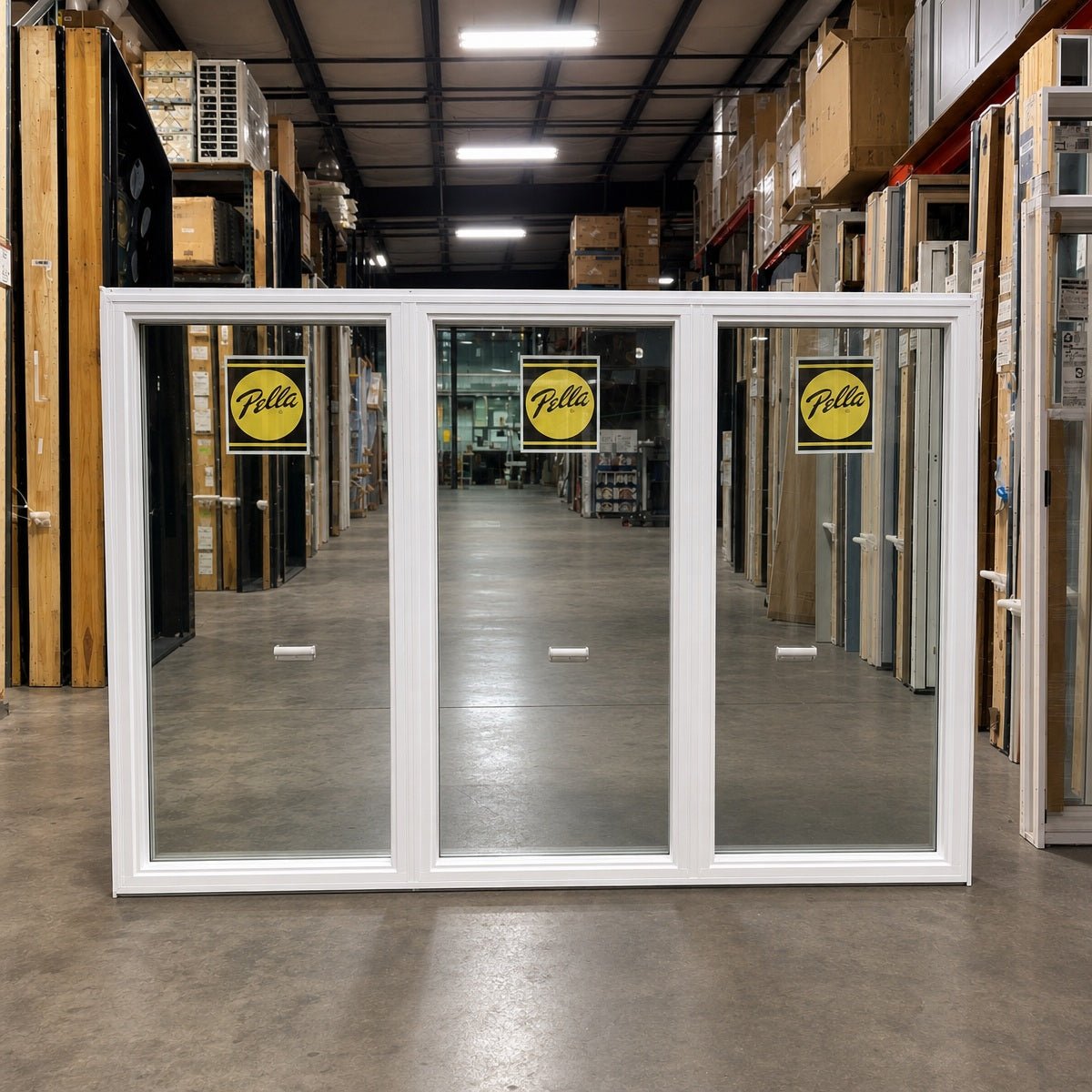Pella® 250 Series Picture 3-Wide Window 95.5 x 66 - Clark Deals LLC