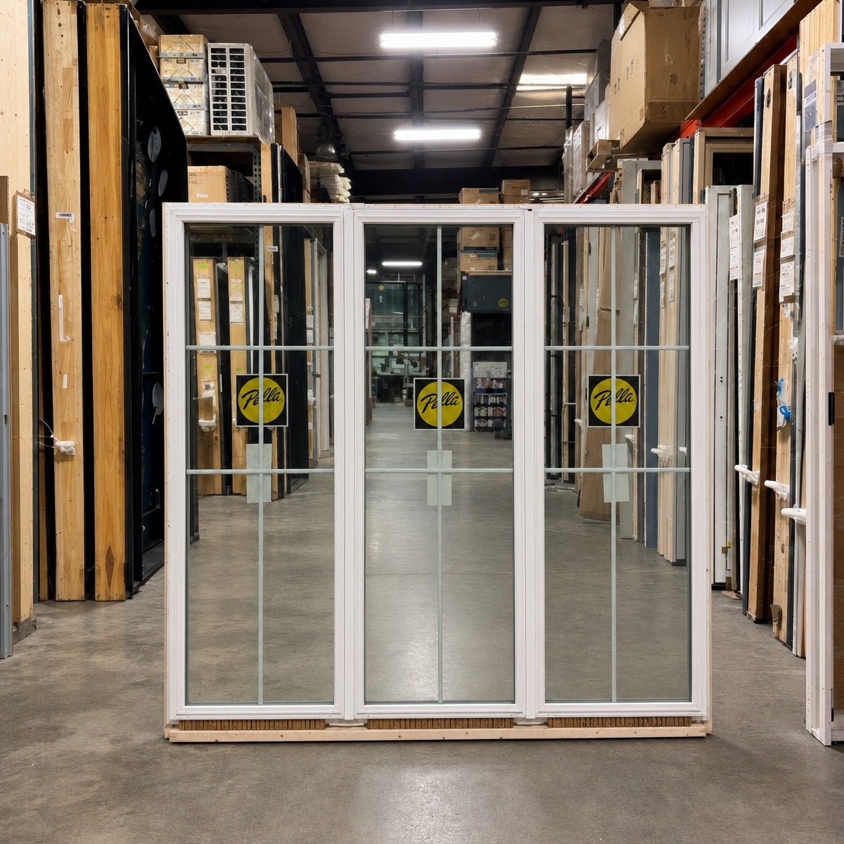 Pella® 250 Series Picture 3-Wide Window 88.625 x 86.75 - Clark Deals LLC