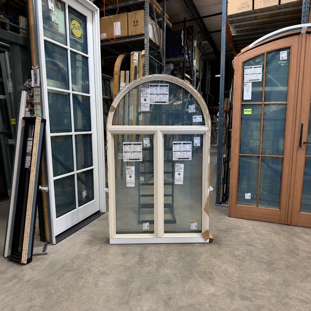 Pella® Lifestyle Arched Picture 2-Wide Window 47 x 77.5 - Clark Deals LLC