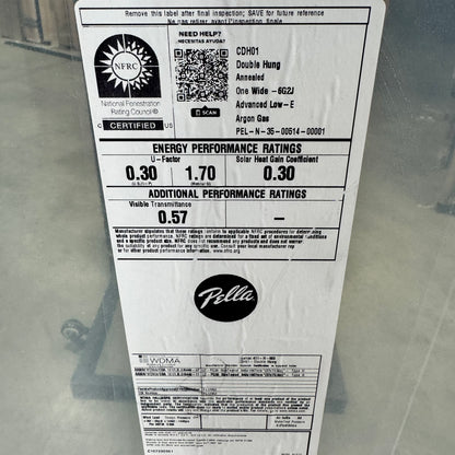 Pella® Lifestyle Double Hung Window 24 x 71