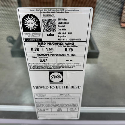 Pella® 250 Series Double Hung Window 45.5 x 35.5