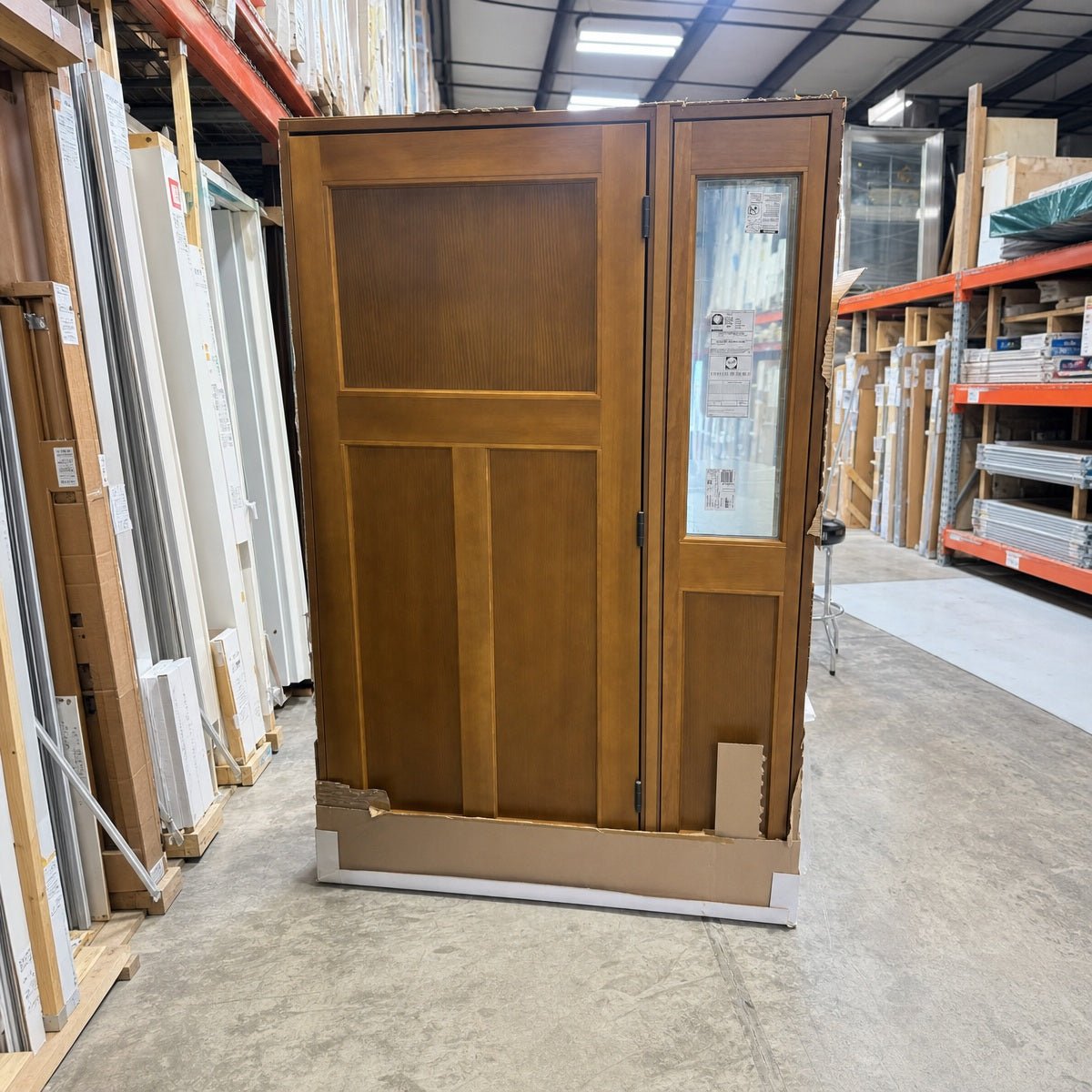 Front Door with 1 Sidelite Pella® Lifestyle 52 x 80 – White - Clark Deals LLC