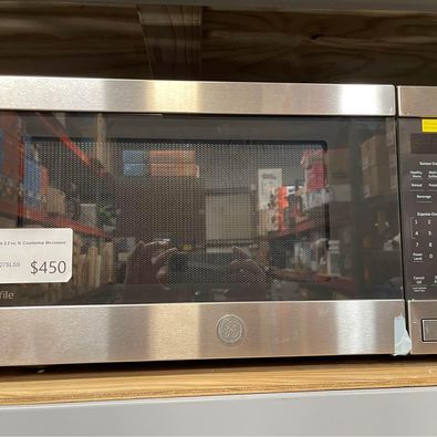 New GE Stainless Countertop Microwave
