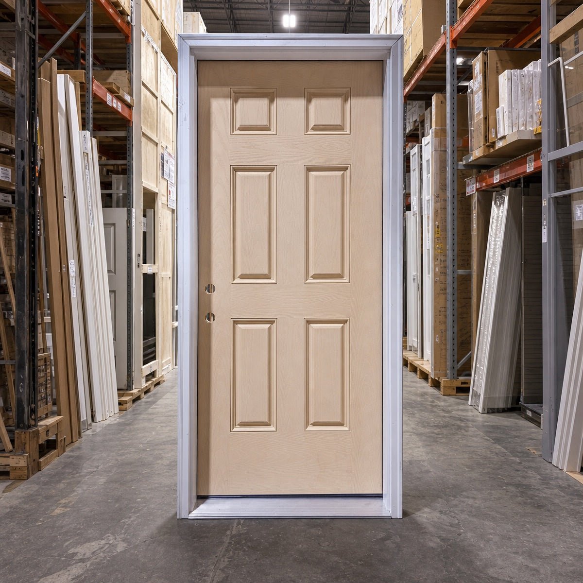 Entry Pella® Fiberglass 36 x 82 – Almond - Clark Deals LLC