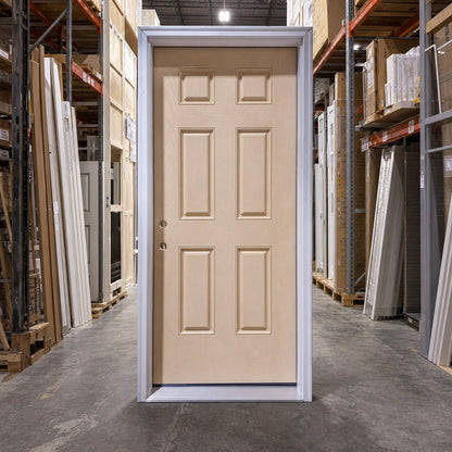 Entry Pella® Fiberglass 36 x 82 – Almond - Clark Deals LLC
