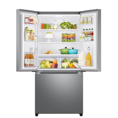 New Samsung 17.5 Cu Ft Counter Depth Smart French Door Refrigerator With Ice Maker, Fingerprint Resistant Stainless Steel