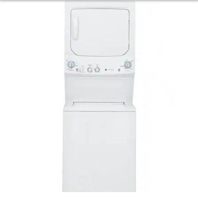 New GE 3.8 Cu Ft Electric Washer Gas Dryer Combo White