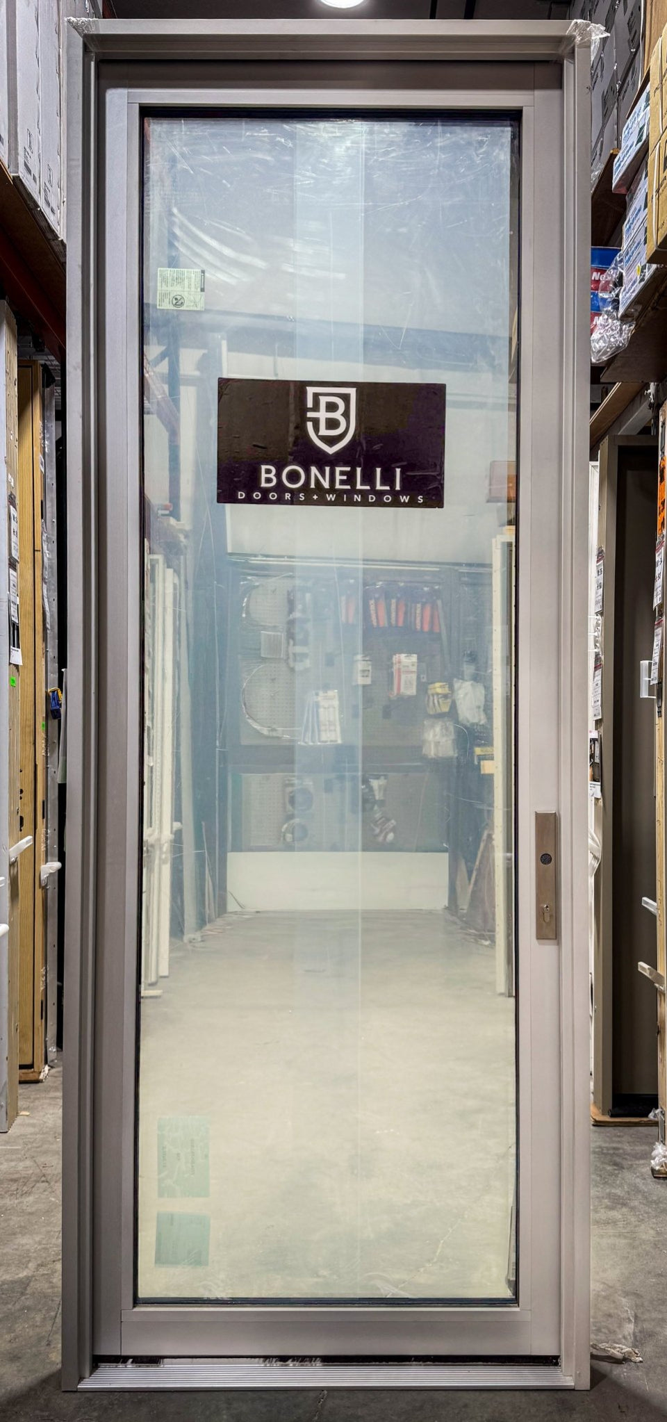 Commercial Entry Pella® / Bonelli 36 x 96 – Silver - Clark Listings