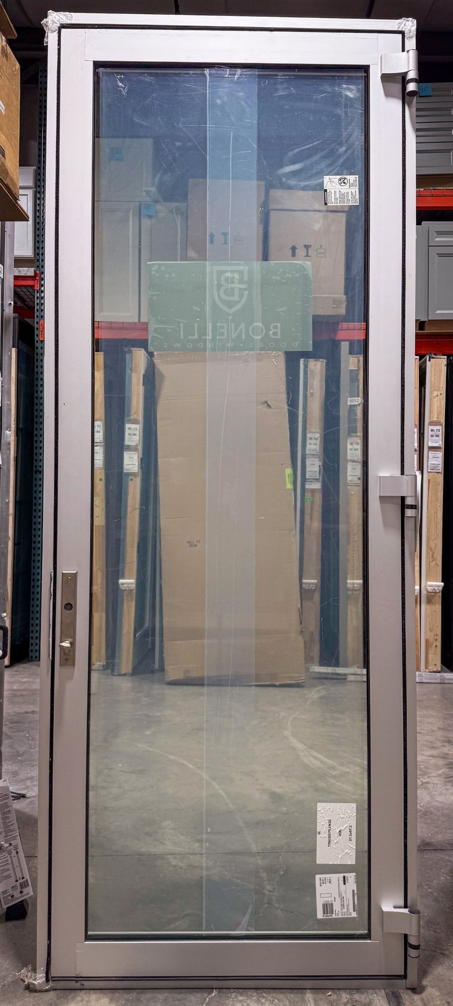 Commercial Entry Pella® / Bonelli 36 x 96 – Silver - Clark Listings